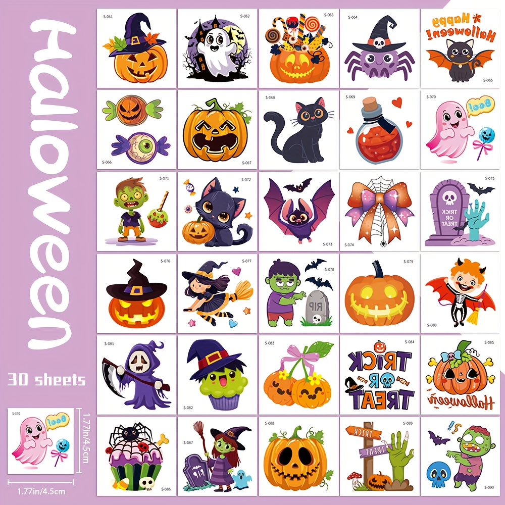Halloween temporary tattoos