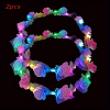 2 led light up flower crown headbands
