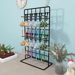 Heavy-duty metal mesh display rack