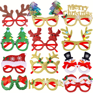 Christmas party glasses frames
