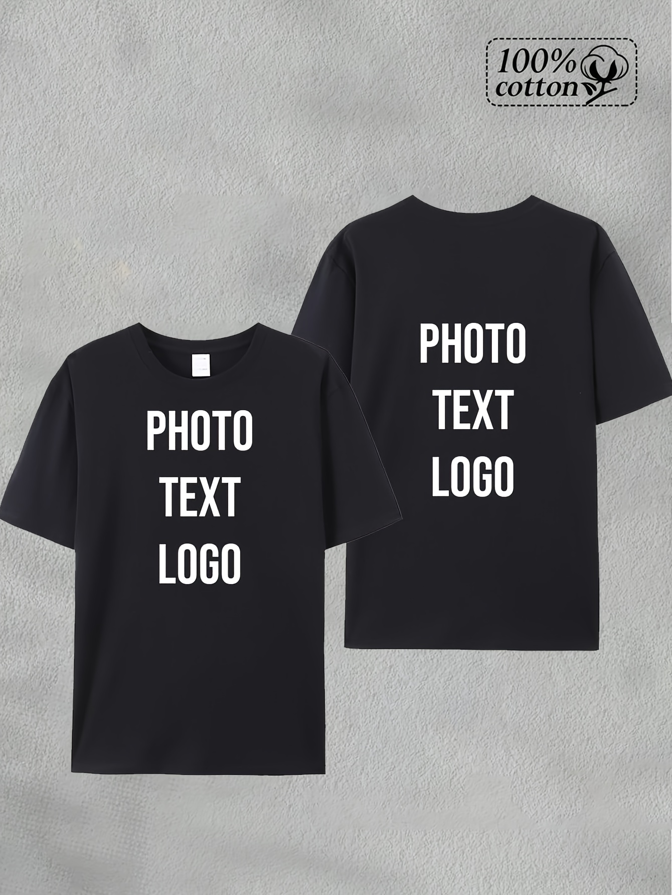 100% Cotton Crew Neck T-shirt