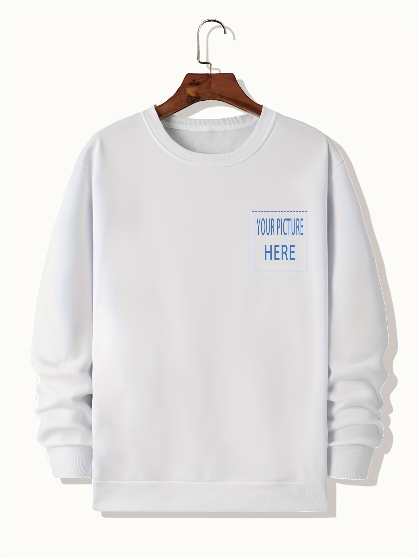 Men's casual crew neck sweatshirt